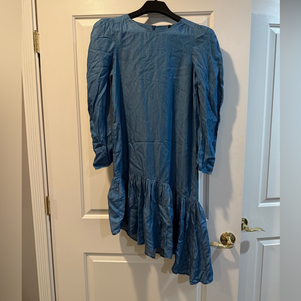 Zara TRF collection Light Blue Dress. Size S